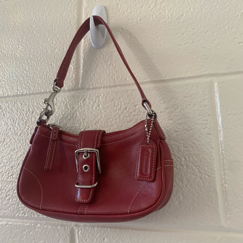 Coach demi hampton leather bag